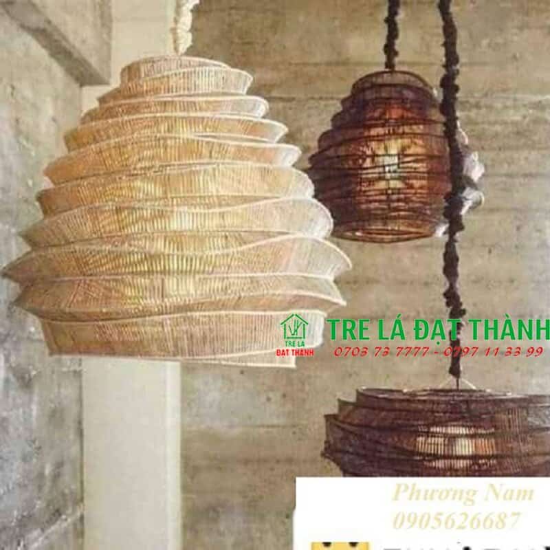 Đèn Tổ Ong Mây Tre Đan - DMT048